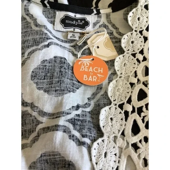 MUD PIE BEACH TO BAR COTTON TUNIC/COVER UP S(4-6) NWT - Picture 8 of 8